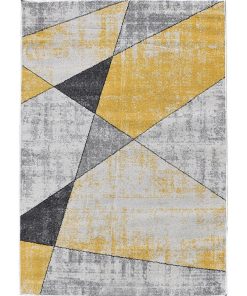 Tapis salon 240x320 ROSALINE Jaune OEKO TEX idéal pour - Jaune