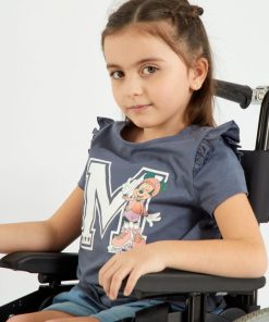 Tee-shirt imprimé 'DS' - Gris