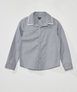 Chemise à manches longues - Gris