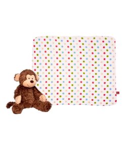 BabyGlück Ensemble cadeau singe en peluche et couverture - N/A