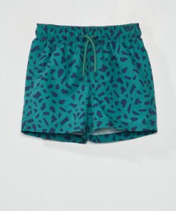 Short de bain avec imprimé - Vert