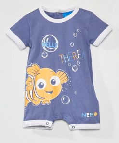 Barboteuse à rayures 'Nemo' - bleu marine