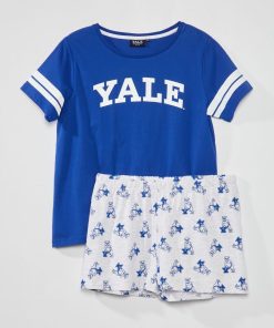 Ensemble de pyjama 'Yale'- 2 pièces - bleu/gris