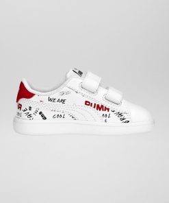Baskets 'Puma' 'Smash V2' - Mixte - Blanc