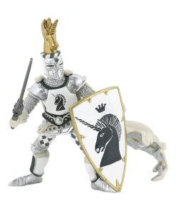 Figurine Maître des armes cimier licorne argentée - N/A