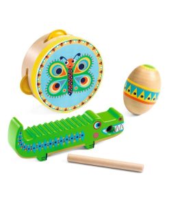 Set de percussions Animambo : tambourin, maracas, guiro - N/A
