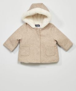 Manteau à capuche - Beige