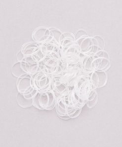 Lot de 100 élastiques transparents - transparent