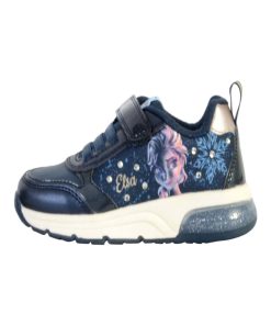 Basket Cuir Enfant Geox Spaceclub - Bleu