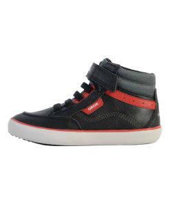 Basket Montante À Scratch Enfant Geox J Gisli - Noir
