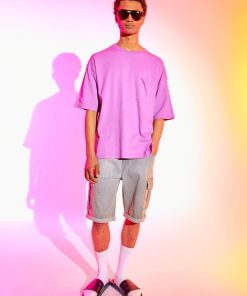 T-shirt oversize en jersey - Rose