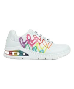 Baskets Skechers Uno Floating Love - Blanc
