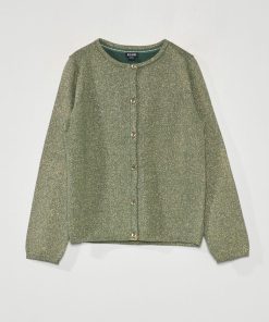 Gilet boutonné fantaisie - Vert