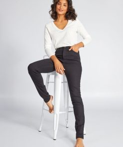 Jean skinny à taille haute - L32 - Noir