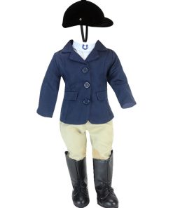Sophia's - 18" Poupee - Black Tall Classic Riding Boots & Black Velvet Riding Cashet - N/A
