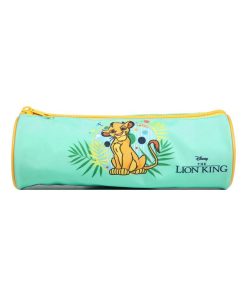BAGTROTTER Trousse scolaire ronde DS Le Roi Lion Verte - Vert