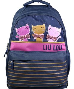 BAGTROTTER Sac à dos 2 compartiments Lili Lou X Phileas Bleu - Bleu