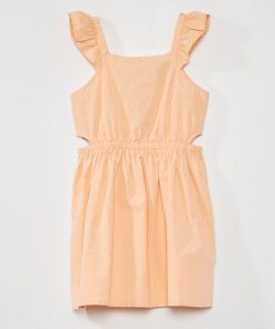 Robe évasée à bretelles - Rose