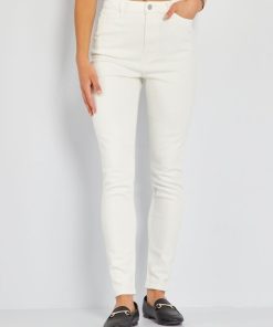 Jean skinny push-up - L34 - Blanc