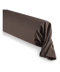 Univers Decor - Taie De Traversin 45 X 185 Cm / 100% Coton 57 Fils/cm² - Marron chocolat