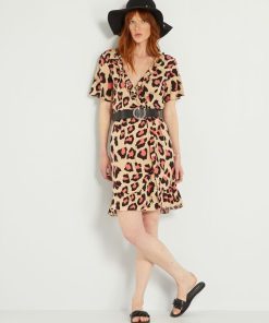 Robe courte cache-cœur 'JDY - Rose