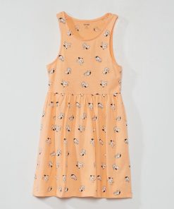 Robe sans manches à motifs - Rose