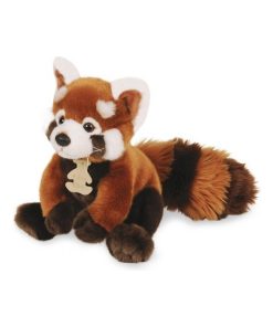Coffret peluche panda roux Prestige (20 cm) - Marron