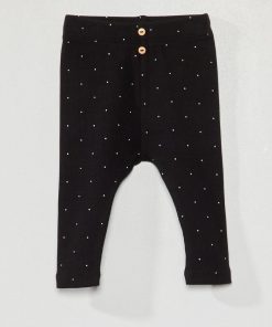 Legging en maille côtelée - Noir