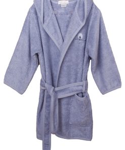 Eveil Et Nature Peignoir Coton Bio - Bleu foncé