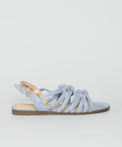 Sandales en suédine - bleu
