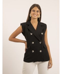 Blazer sans manches UVIDA - Noir