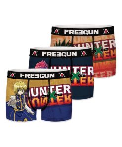 Lot de 3 Boxers enfant Hunter X Hunter Freegun - Rouge