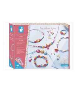 6 bijoux fleurs en perles a creer - N/A