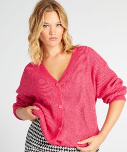 Gilet en maille - Rose