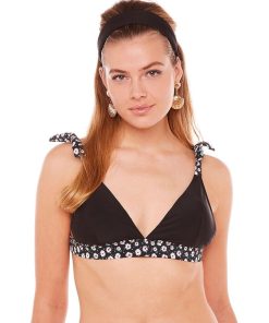 Haut de maillot triangle PARADIS - Brigitte Bardot - Noir