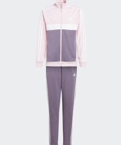Ensemble sweat zippé + jogging 'Adidas' - 2 pièces - Rose