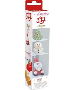 Décorations en sucre en relief 3D - Noël - N/A