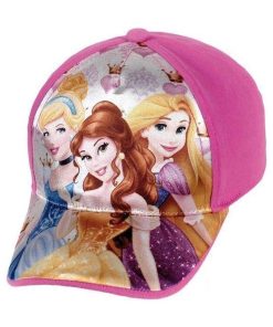 Casquette T 54 Princesse Belle, Cendrillon, Raiponce rose - Rose