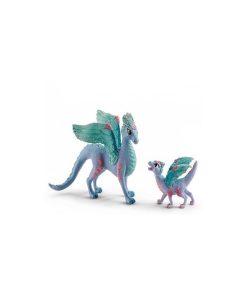 70592 Dragon Aux Fleurs Et Son Petit - N/A