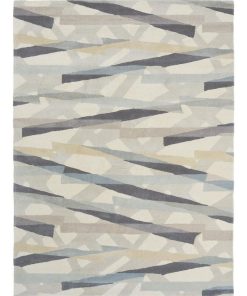 Tapis salon 170x240 DEFFINITY gris tapis tufté main en pure laine vierge de la collection Harlequin - Gris