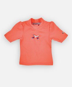 Cuba Coral et Polka Top Uv - Orange