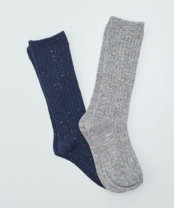 Lot de 2 paires de chaussettes - GRIS