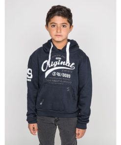 Sweat capuche WARLUZ-J - Bleu marine