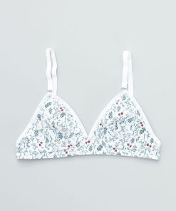 Soutien gorge triangle 'DIM' avec imprimé - Beige