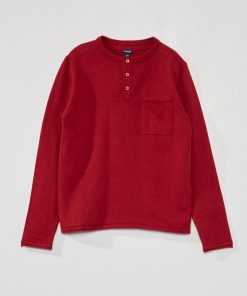 Pull col tunisien - Rouge