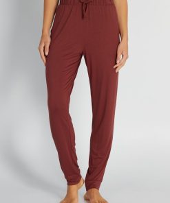 Pantalon de nuit fluide - Rouge