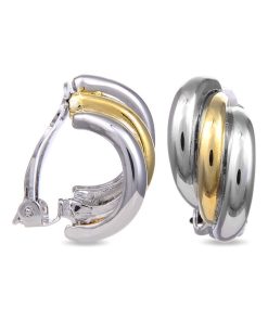 Boucles d'oreilles Akhut en or jaune 18 carats - Argent