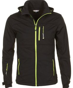 Blouson softshell garçon ECANNE - Noir Jaune