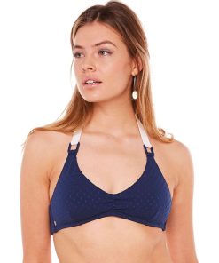 Haut de maillot triangle PAREO - Brigitte Bardot - Bleu