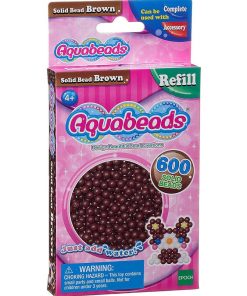 Aquabeads : Recharge de 600 perles marron - N/A